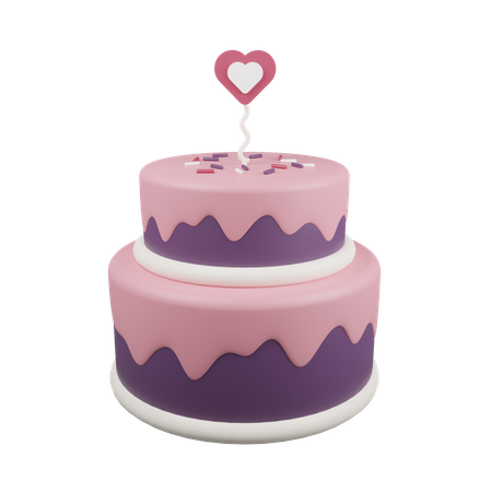Free Mothers Day Cake  3D Icon