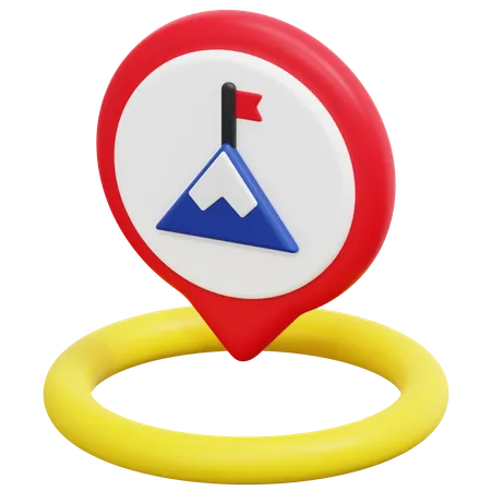 Free Mountain Location  3D Icon