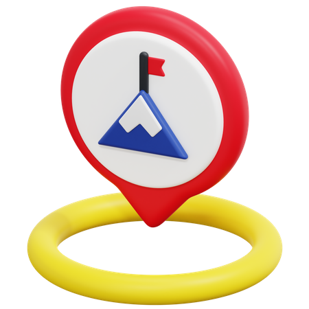 Free Mountain Location  3D Icon