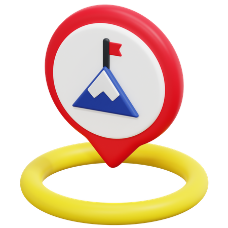 Free Mountain Location  3D Icon