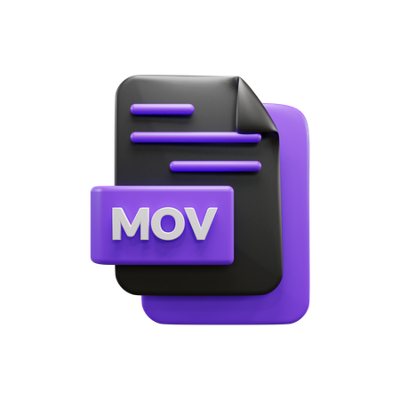 Free Mov File  3D Icon