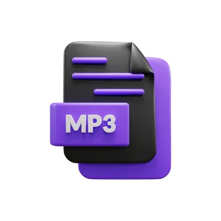 Free Mp 3 File  3D Icon