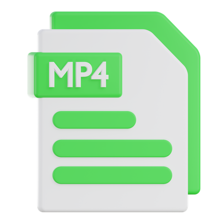 Free MP4 Files  3D Icon