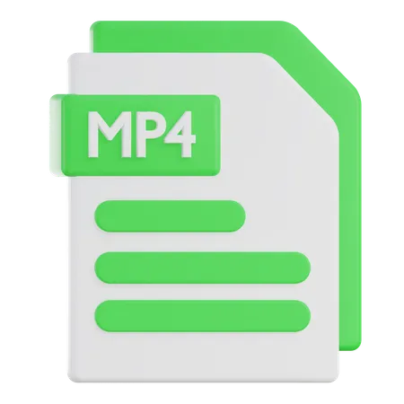 Free MP4 Files  3D Icon
