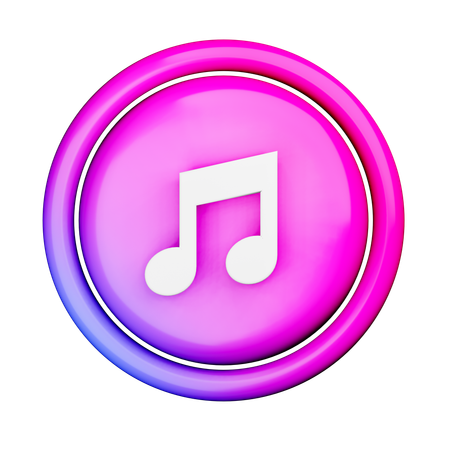 Free Music Logo  3D Icon