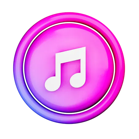 Free Music Logo  3D Icon