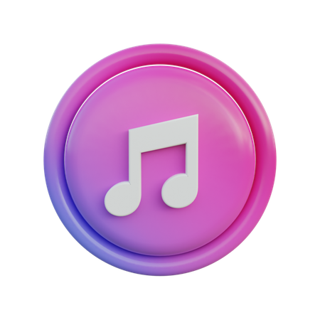Free Música  3D Icon