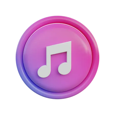Free Música  3D Icon