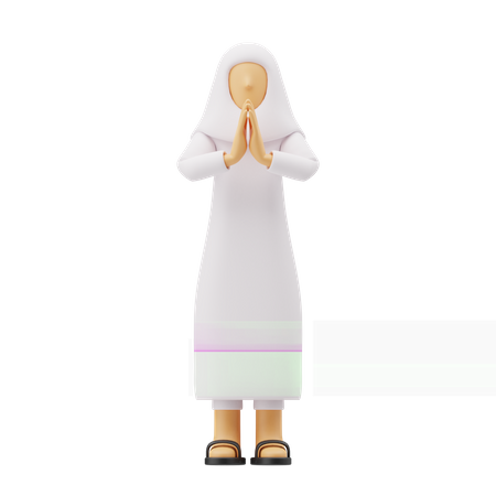 Free Muslim women apologize  3D Icon