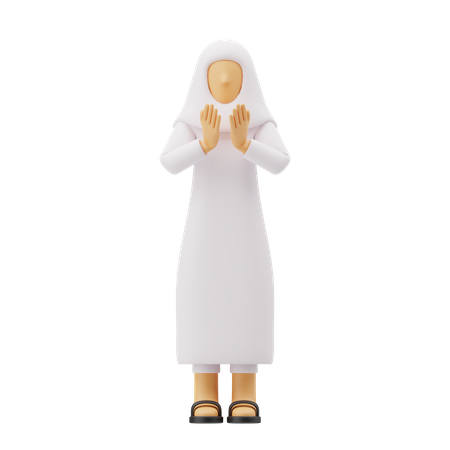 Free Muslim women pray  3D Icon