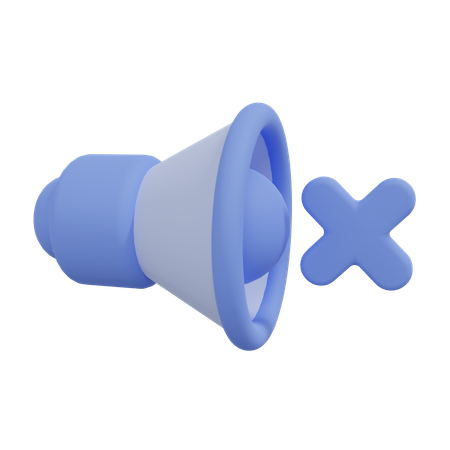 Free Mute Volume  3D Icon
