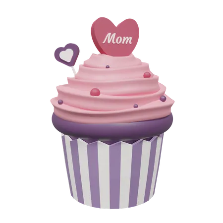 Free Cupcake zum Muttertag  3D Icon