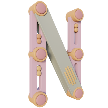 Free N-Alphabet  3D Icon