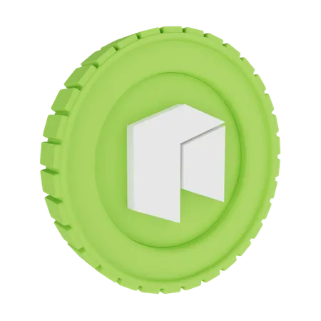Free Neo coin  3D Illustration