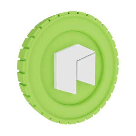 Free Neo coin  3D Icon