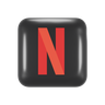 3d netflix logo emoji