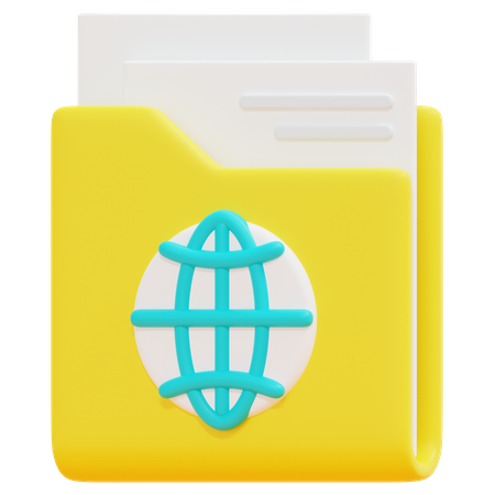 Free Network Folder  3D Icon