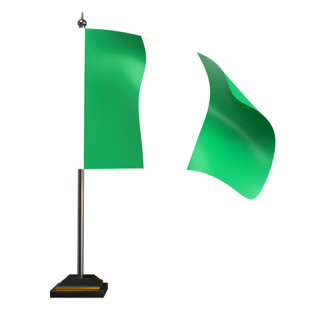 Free Nigerian Flag  3D Icon