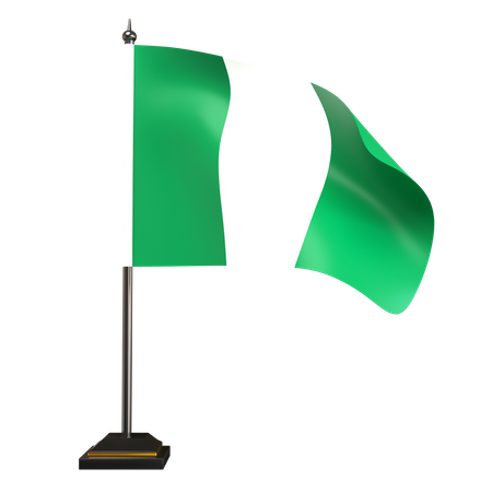 Free Nigerianische Flagge  3D Icon