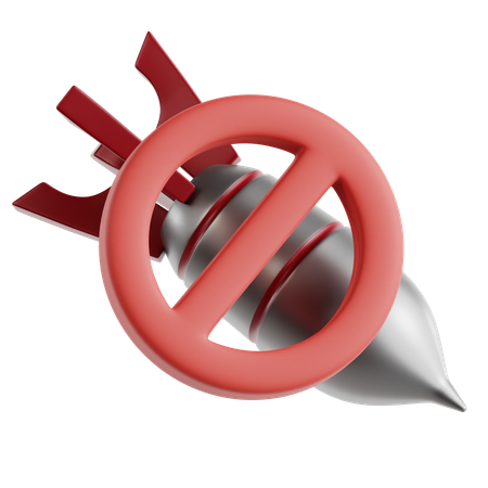 Free No War  3D Icon