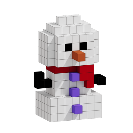 Free Bonhomme de neige de Noël  3D Icon