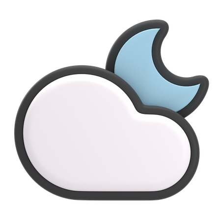 Free Noite Nublada  3D Icon