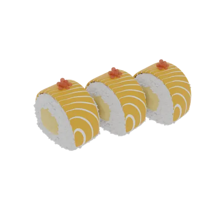 Free Norimaki Sushi  3D Icon
