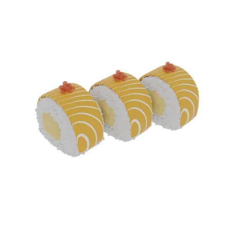 Free 3 D Japanese Sushi Specialty Food Illustration Icons 3D Icon