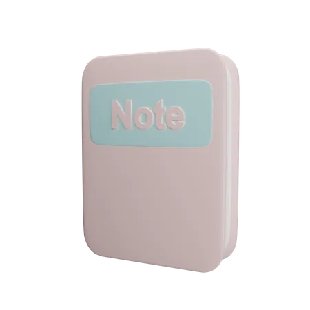Free Note  3D Icon