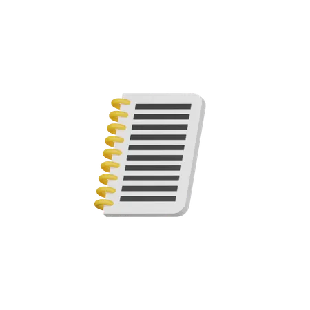 Free Notebook  3D Icon