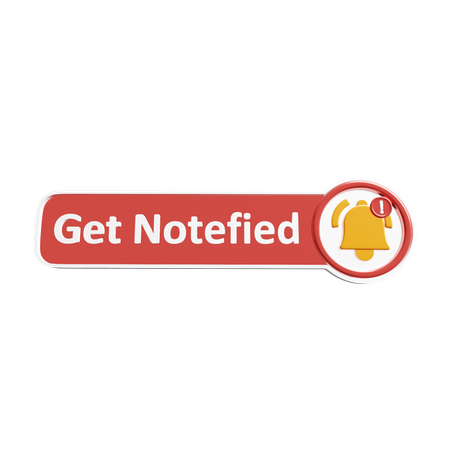 Free Notificação  3D Icon