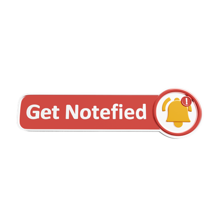 Free Notification  3D Icon