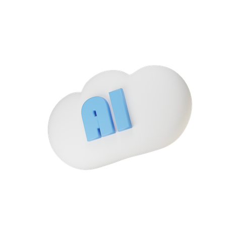 Free Nube de inteligencia artificial  3D Icon