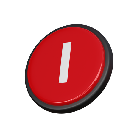 Free Number 01  3D Icon