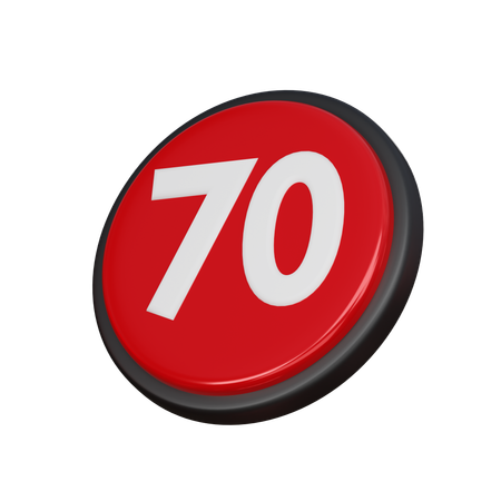 Free 70番  3D Icon