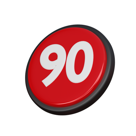 Free 90番  3D Icon