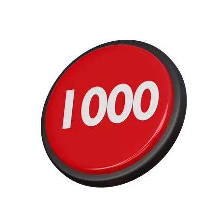 Free Numéro 1000  3D Icon