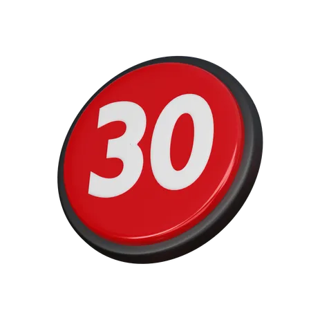 Free Numéro 30  3D Icon