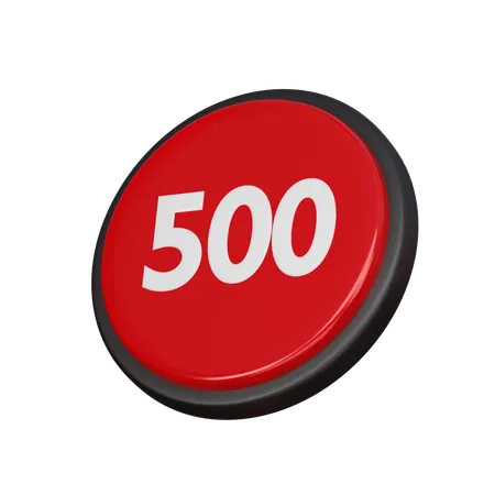 Free Número 500  3D Icon