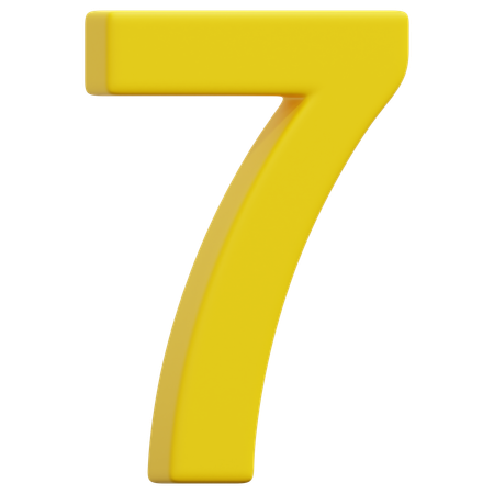 Free Numero 7  3D Icon