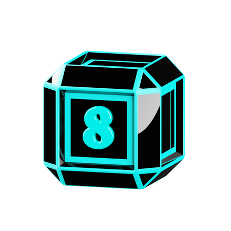 Free Número 8  3D Icon