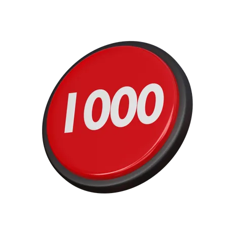 Free Nummer 1000  3D Icon