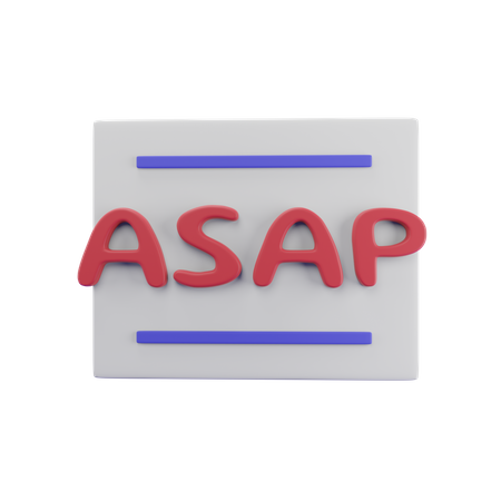 Free O mais cedo possível  3D Icon
