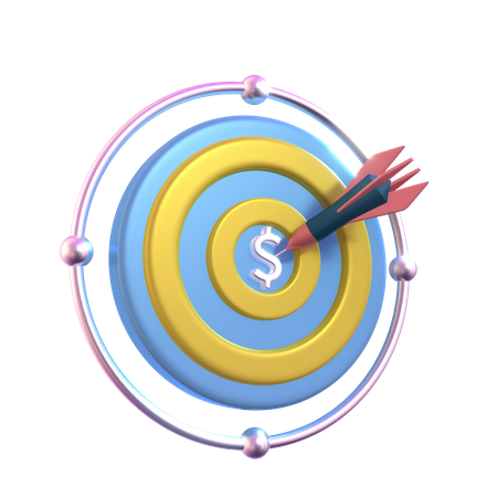Free Objectif d'argent 3D Icon
