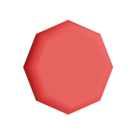 Free Octagram Solid  3D Icon