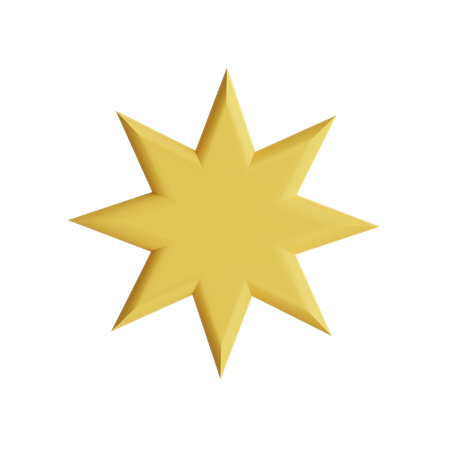 Free Octagrama  3D Icon