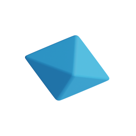 Free Octahedron  3D Icon
