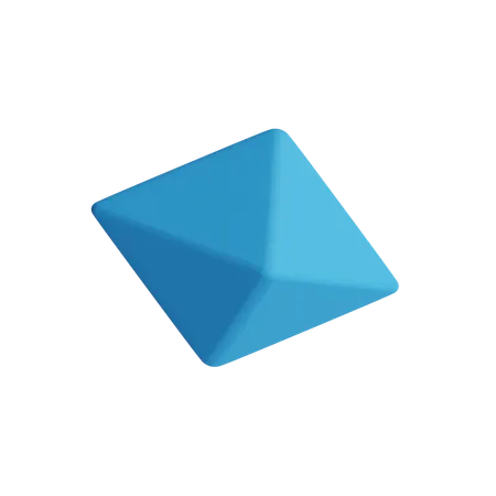Free Octahedron  3D Icon