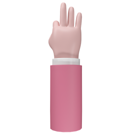 Free OKの手振り  3D Icon