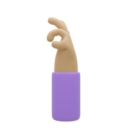 Free Ok gesto com a mão  3D Icon